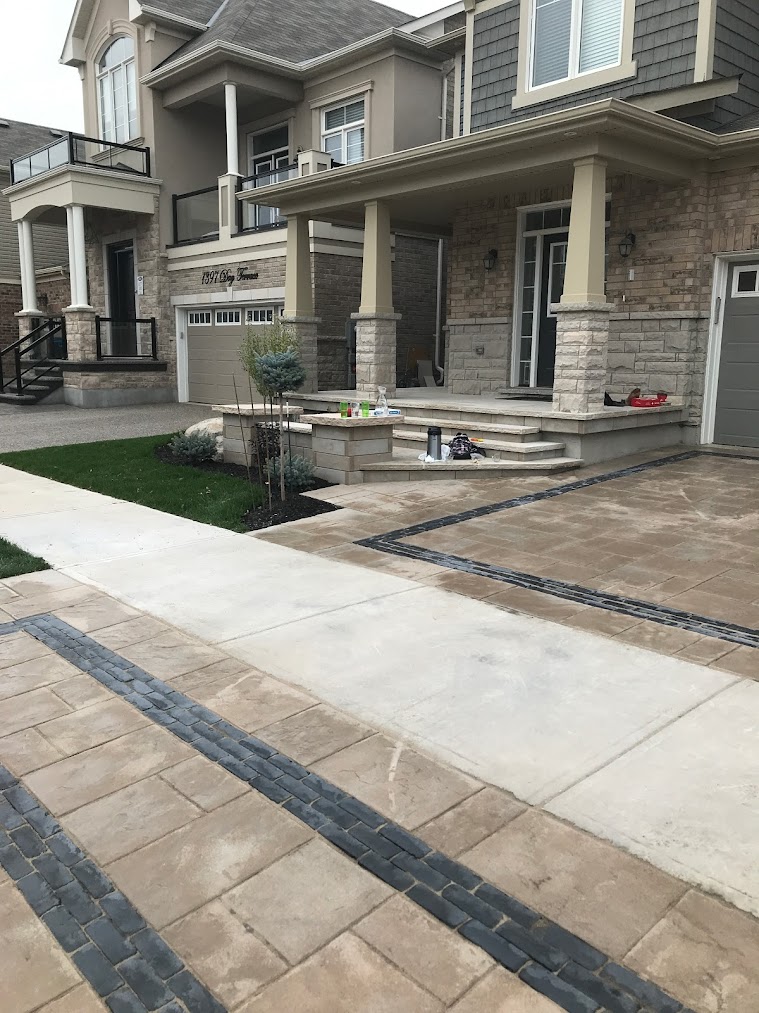 Interlock patio Hamilton Burlington Oakville 12-inch base